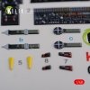 KELIK K48090 CH-46E interior 3D decals for Academy kit 1/72